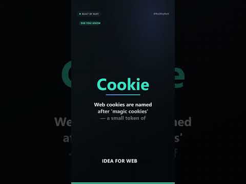 Why are website cookies called cookies?