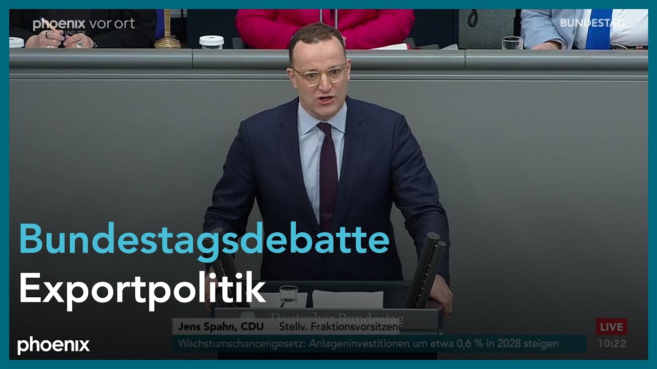 Bundestagsdebatte zur Exportpolitik am 10.11.23