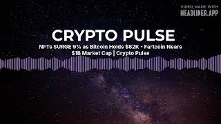 NFTs SURGE 9% as Bitcoin Holds $82K - Fartcoin Nears $1B Market Cap | Crypto Pulse