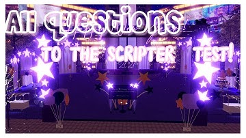 😱 All Answers To The Scripter Test!  *EASY* | Royal High 2021 New Years Event ✨  | wayyox 💖