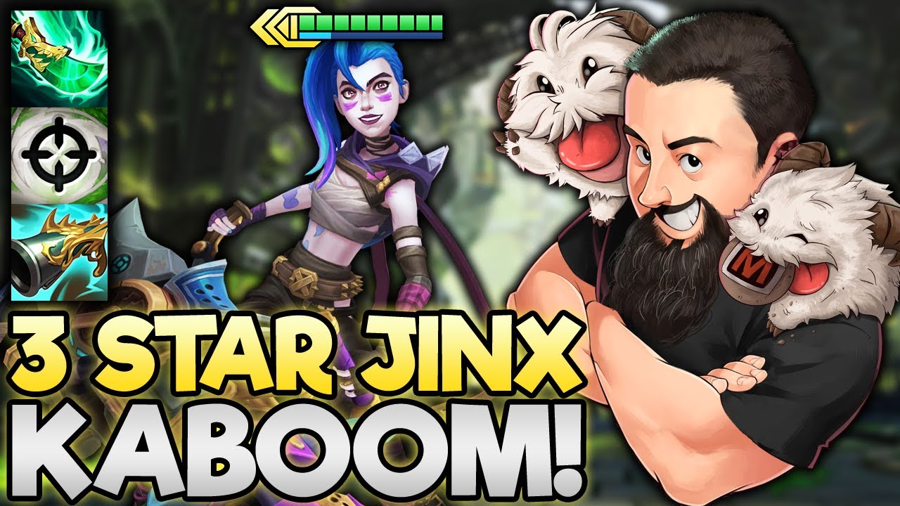3 Star Jinx - I'm No Wimp! ALL IN!! | TFT Into the Arcane | Teamfight Tactics