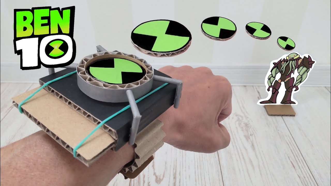 Ben 10 - Omnitrix Cardboard Shooter Toy Diy｜Funny Cardboard Craft Ideas To  Try - Youtube