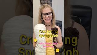 Crocheting SpongeBob with PepperJean #crocheting #spongebob #shorts