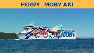 Classic Ferry Video 2007 - Arrival \u0026 Departure of ferry MOBY AKI, Olbia (Moby Lines)