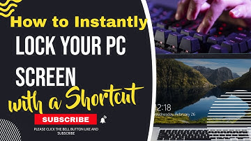 How to Instantly Lock Your PC with a Shortcut  | How to Lock Your Windows PC Instantly