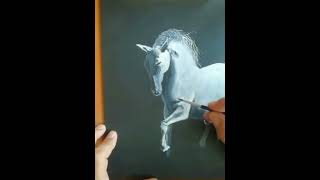 Akrilik Boyama At Resmi Yapılışı