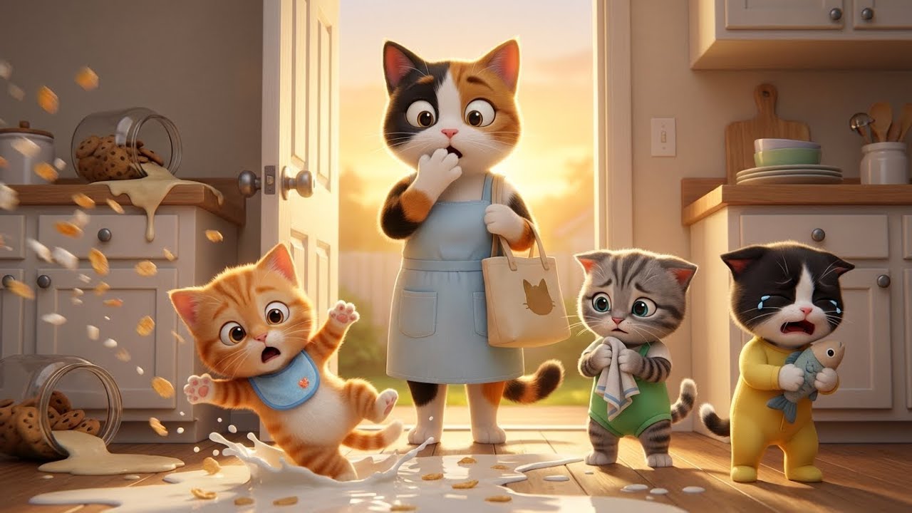 Как же здорово иметь маму! Как котята балуют себя и скучают по дому в одиночестве.