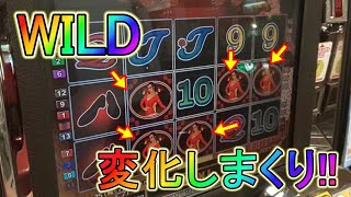フリー中はWILD変化しまくりのスロットにMAX BETで挑んだら・・？【メダルゲーム】 screenshot 5