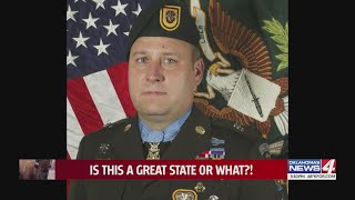 Oklahoma Congressional Medal of Honor recipient returns to salute his home town