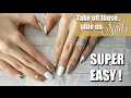 DIY: QUICK & EASY WAY TO TAKE OFF "GLUE ON" NAILS WITHOUT DAMAGING YOUR NATURAL NAILS