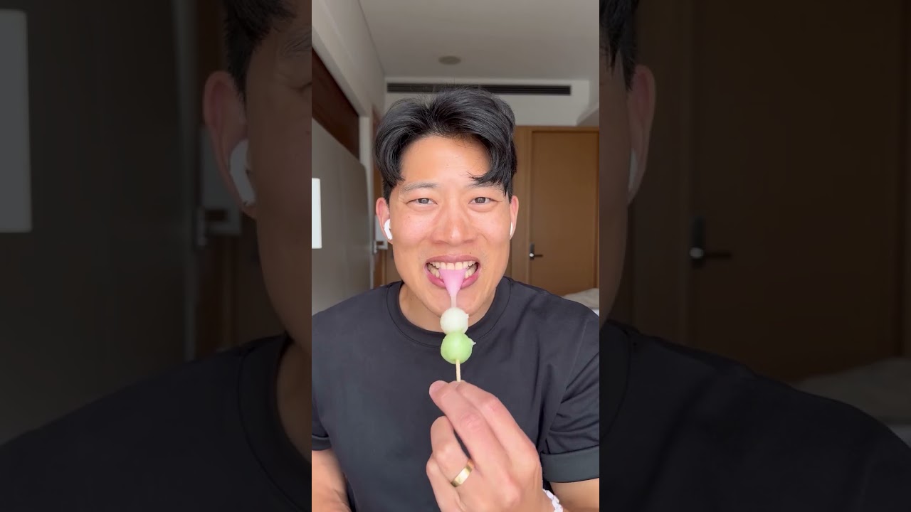 Rainbow Mochi Dango at the Convenience Store in Japan