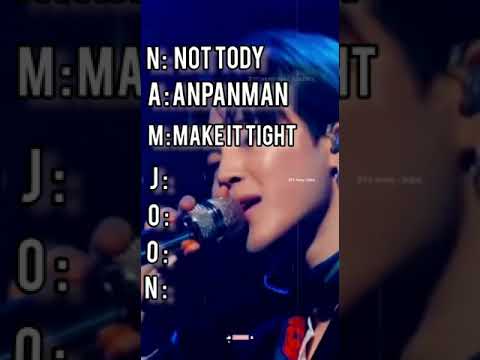 namjoon full form as bts songs | #shorts #bts