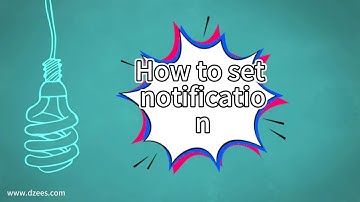 "How to set notification setting according to your needs" #dzeescamera #securitycamera #instruction