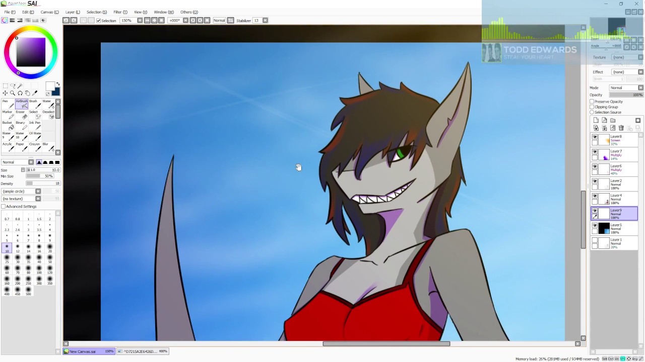 SpeedArt 25 - Kazuko's Fursona