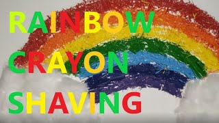 Rainbow With Crayons Shavingcrayons Shaving Activity