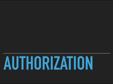 PHP - Authorization (1 / 2)