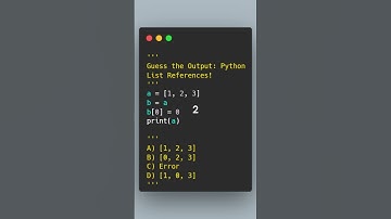 Guess the Output: Python List References!