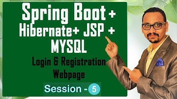 Spring Boot Project Session-5 || Fetching data from database||CRUD operation ||Login,Registration