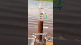 River waste water treatment with secco polyacrylamide PAM.