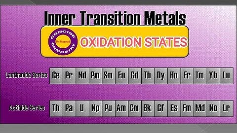 OXIDATION STATES II Lanthanides II Concise Notes II Pdf link in description 👇