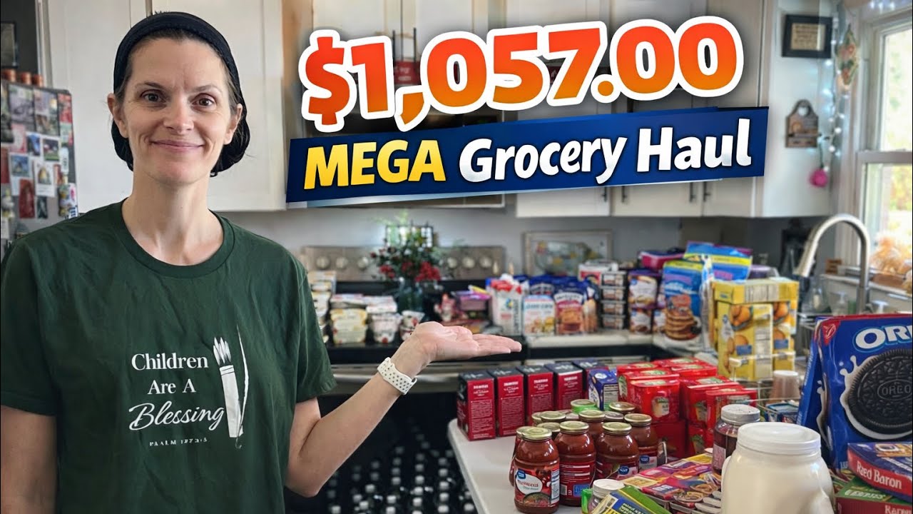 Once a Month MEGA Wal-Mart, Sam's and Aldi Haul | $1,057.00 for My Family of 10!!!!