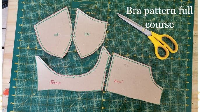 How To Make A Bra Pattern Step By Step / Bra Pattern Making Tutorial 