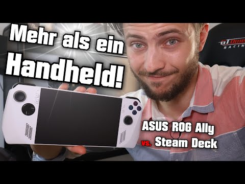 Mehr als ein Handheld! 😲 ASUS ROG Ally vs. Steam Deck AMD Ryzen Z1 Extreme 5980HS & 5700G Radeon APU