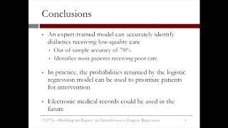 3.2.14 Introduction to Logistical Regression - Video 8: The Analytics Edge