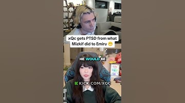 xQc gets PTSD from what Emiru revealed Mizkif did 😬 #xqc #emiru #mizkif #drama #relationship