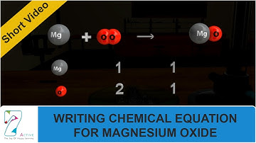 WRITING CHEMICAL EQUATION FOR MAGNESIUM OXIDE