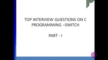 C Programming  Switch Case