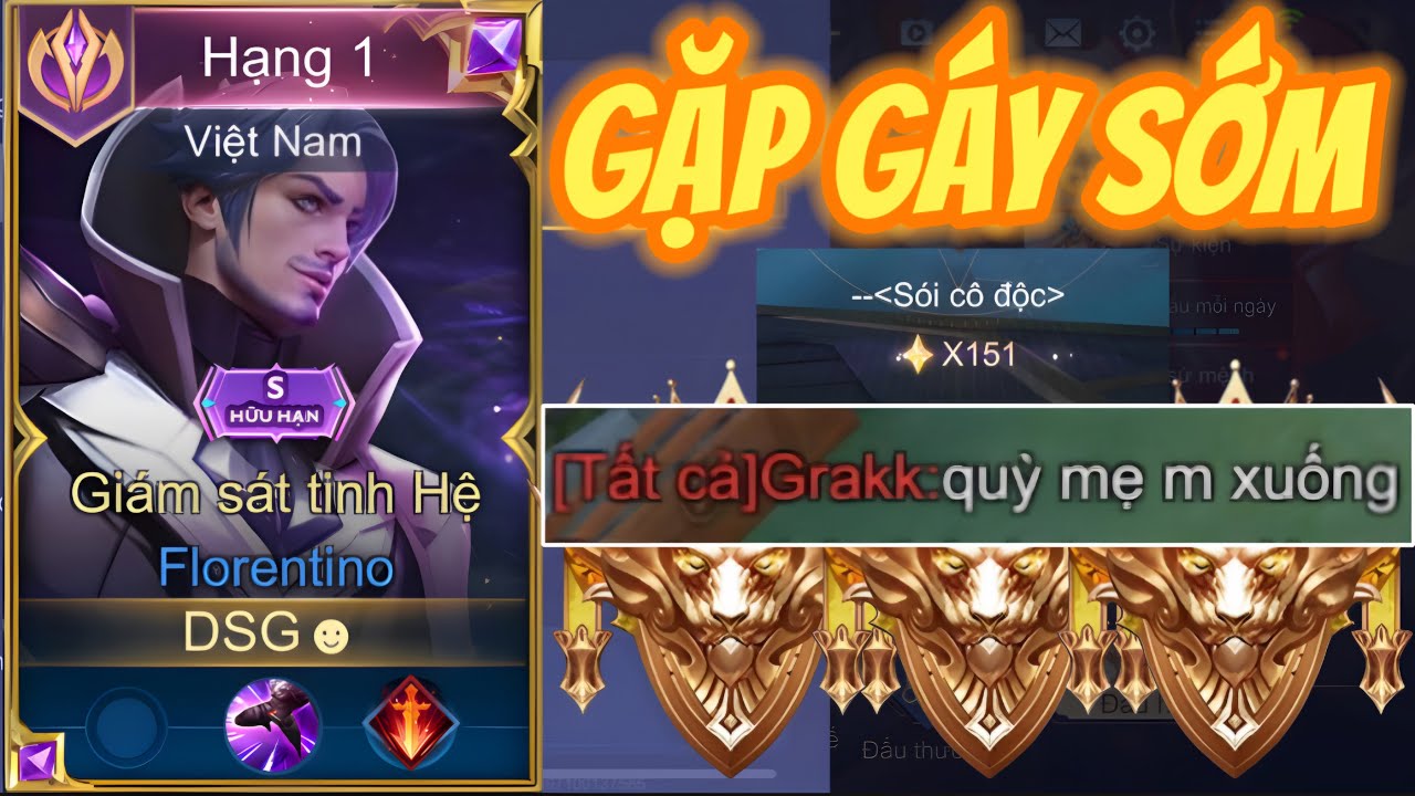 DSG Gặp Thanh Niên Gáy Sớm Khi Đang Leo Rank Chiến Thần 15x Và Cái Kết