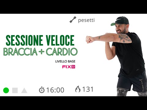 Braccia e Cardio! Esercizi Per Dimagrire Le Braccia Senza Salti Con Pesetti