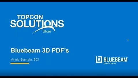Bluebeam Revu - 3D PDFs