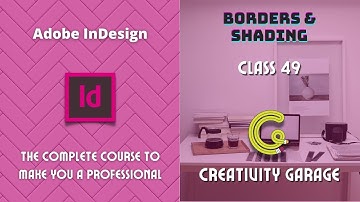 Adobe InDesign Course - Class 49 (Borders & Shading)