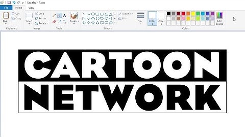 How to draw a variant Cartoon Network logo using MS Paint | How to draw on your computer