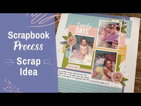 Stepped-Up Double Scrapbook Layout  Love Your Stash Process Video -  Playing with Paper