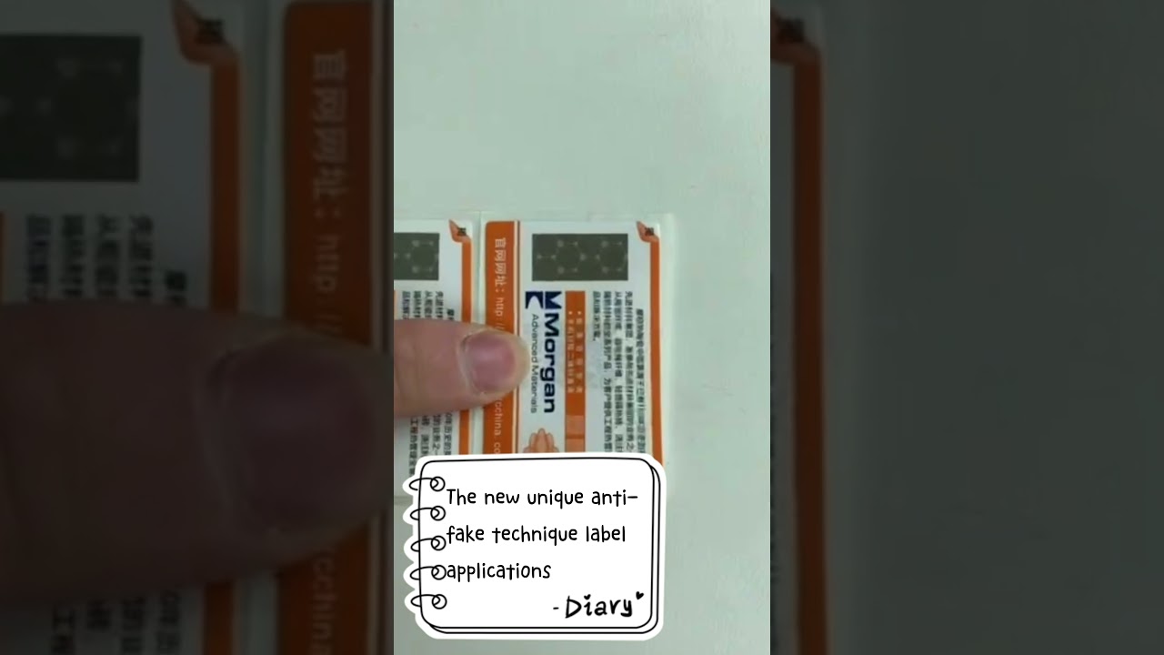 High quality anti fake labels application