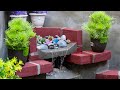 Brilliant Idea With Cement | DIY Beautiful Aquarium Construction at Home