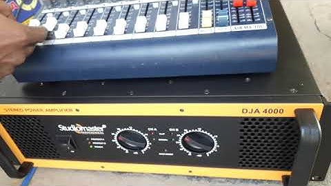 Studiomaster Dja4000 New Amplifier..Testing ....