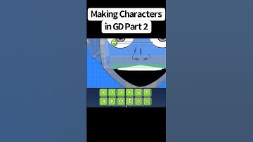 Making Characters in Geometry Dash Part 2 | GD Level Editor Art #gd #geometrydash