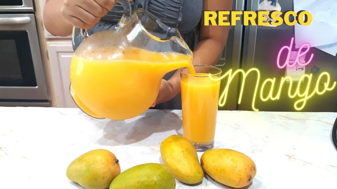 Prepara un Delicioso Fresco de Mango Maduro en Menos de 5 Minutos YouTube