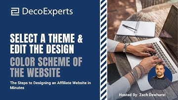 Select a Theme & Edit the Design Color Scheme of the Website