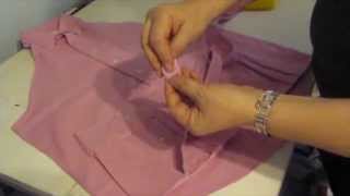 HOW TO MAKE AN APRON FROM A MAN'S SHIRT #apron #mensshirt #mensshirtapron #sewing #sewingtutorial