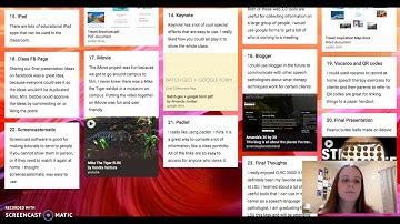 Padlet Portfolio Recording