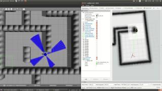 Autonomous navigation with obstacle and tilting laser (GAZEBO + ROS)