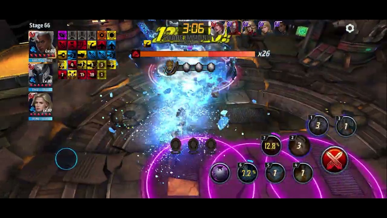 WBL MAW Stage 66  Storm  with brilliant of rage MARVEL FUTURE FIGHT 