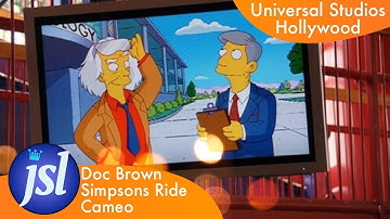 Doc Brown Simpsons Ride Cameo