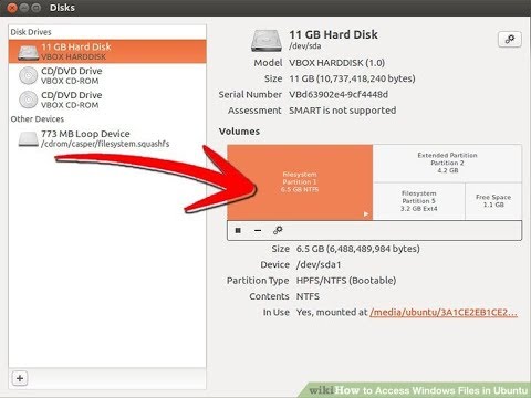 How to Access Windows Files in linux
