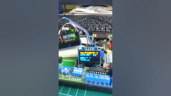 Arduino I2C OLED PC Performance monitor